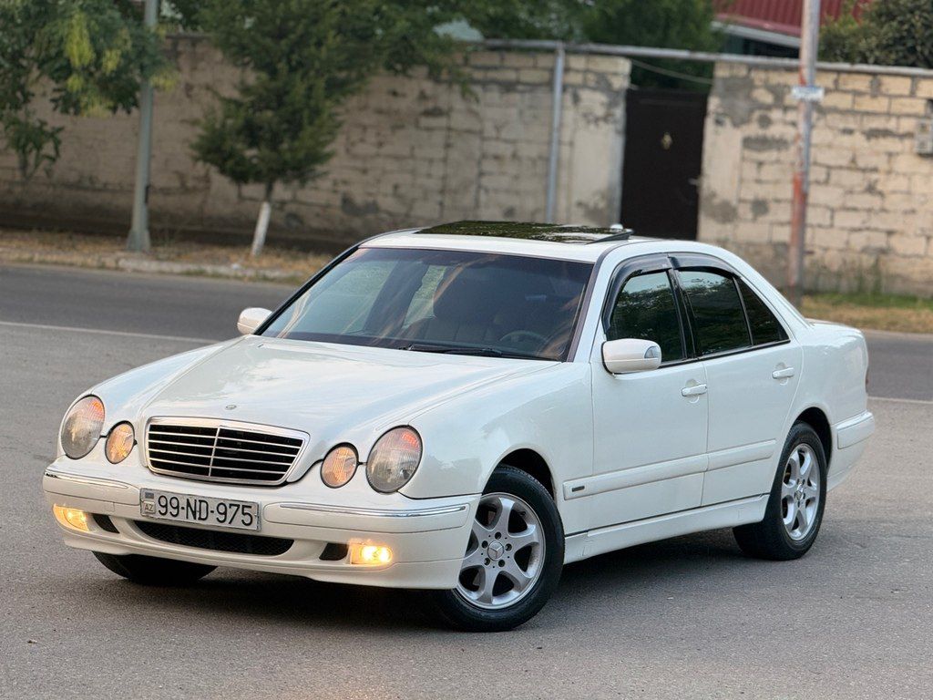 Mercedes E 220, 2.2 L, 2000 il, 395 554 km — Avtomobillər, Bakı (6)