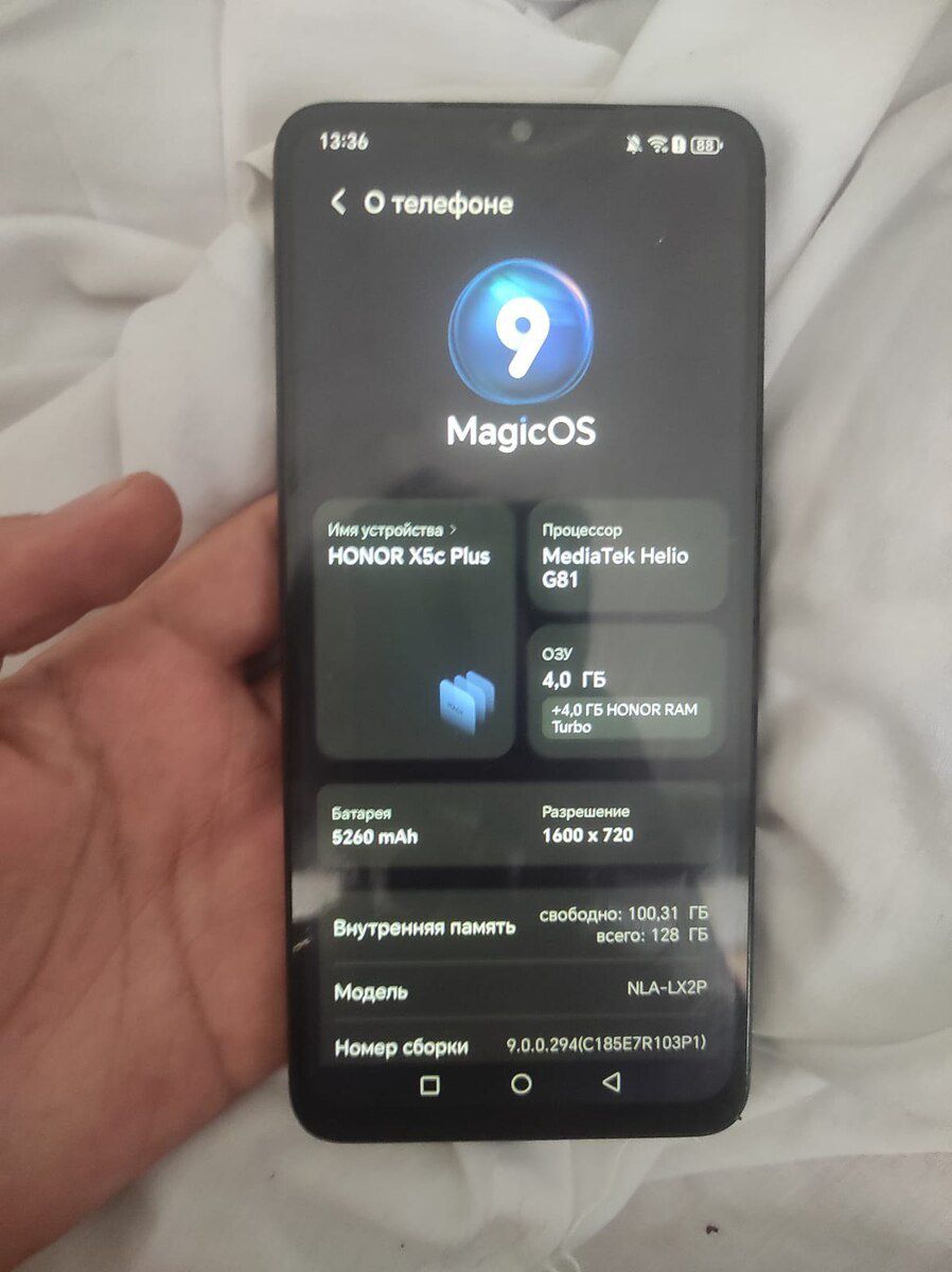 Honor X5b Plus Midnight Black 128GB/4GB — Smartfonlar, Bakı (3)