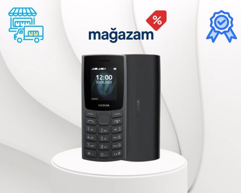 Nokia 105 2023 Black düyməli telefon — Bakı