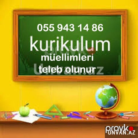 Kurikulum müəllimləri tələb olunur sərbəst qrafikli iş — Bakı