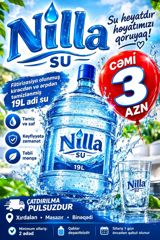 Nilla Su – 19L - Filtrasiyadan keçmiş, kirəc və ərpdən təmizlənmiş adi — Nilla — Qida məhsulları