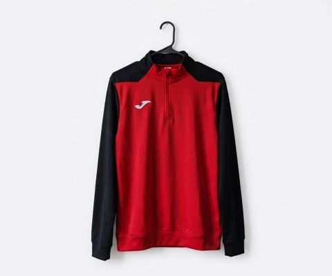 Qırmızı-qara idman Xb - Model: yarım fermuarlı (1/4 zip) idman — Bakı