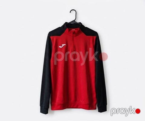 Qırmızı-qara idman Xb - Model: yarım fermuarlı (1/4 zip) idman — Bakı