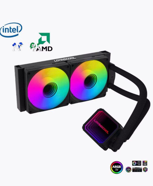Argb Cpu Kuler LovingCool LC-B240-K 240 Black" — Elektronika, Bakı (2)