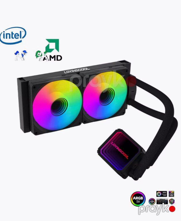Argb Cpu Kuler LovingCool LC-B240-K 240 Black" — Kompüterlər və noutbuklar, Bakı (2)