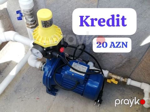 Gidrafon Mator Kredit Ayda 20 azn Ödəməklə Su nasosu və avtomatik