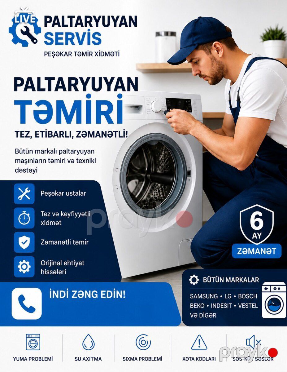 Paltaryuyan təmiri və quraşdırılması — Aparatların təmiri və quraşdırılması, Bakı (3)