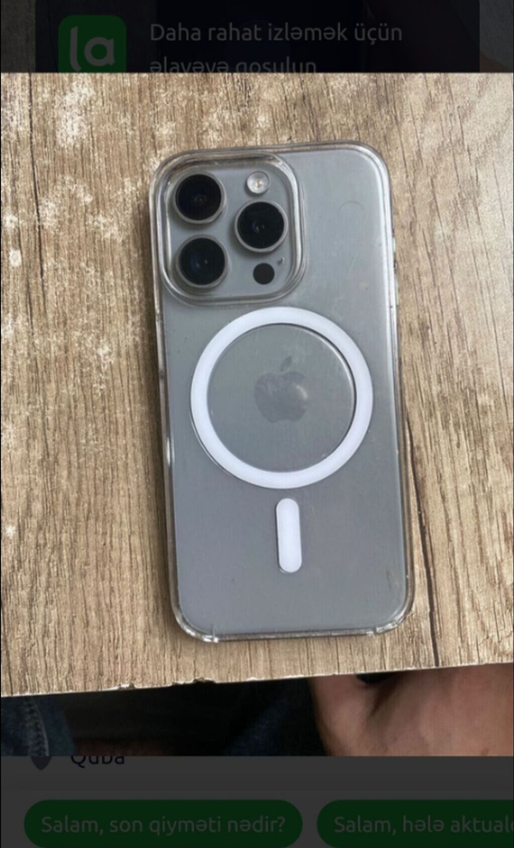 6eded -10m teze MagSafe dəstəyi olan şəffaf qoruyucu özlüyü 6 eded-10m — Digər, Bakı