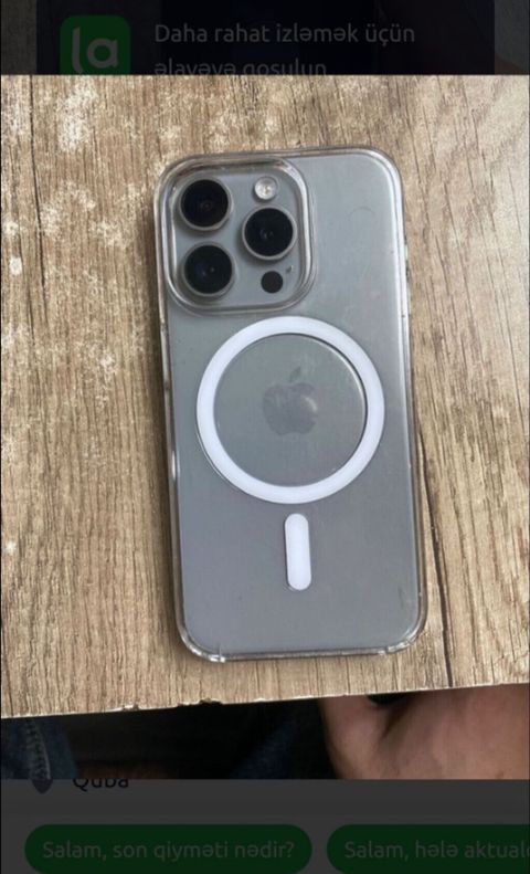 6eded -10m teze MagSafe dəstəyi olan şəffaf qoruyucu özlüyü 6 eded-10m — Bakı