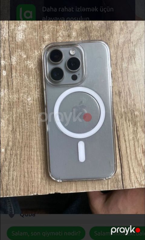 6eded -10m teze MagSafe dəstəyi olan şəffaf qoruyucu özlüyü 6 eded-10m — Bakı