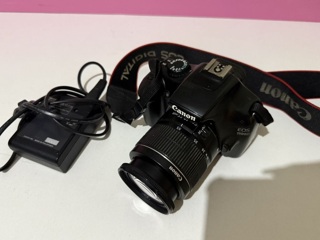 Canon EOS 1100D Dslr fotoaparat + Canon Zoom Lens EF‑S 18–55mm — Fotoaparat, Bakı (5)