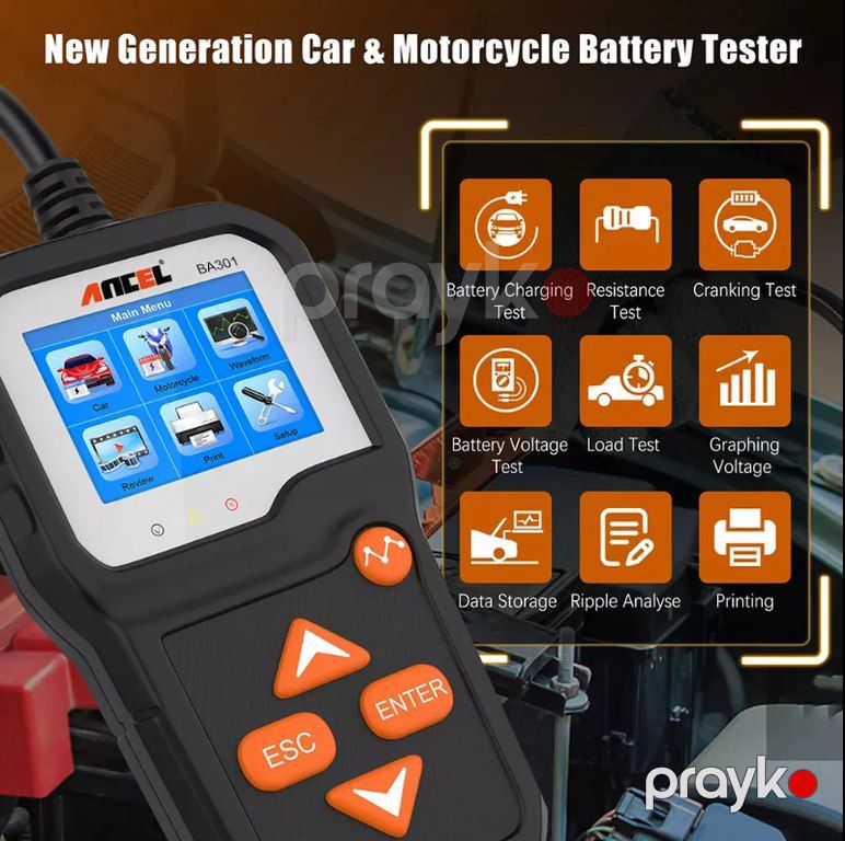 Battery tester "Ancel Car" — Ehtiyat hissələri və aksesuarlar, Bakı (3)