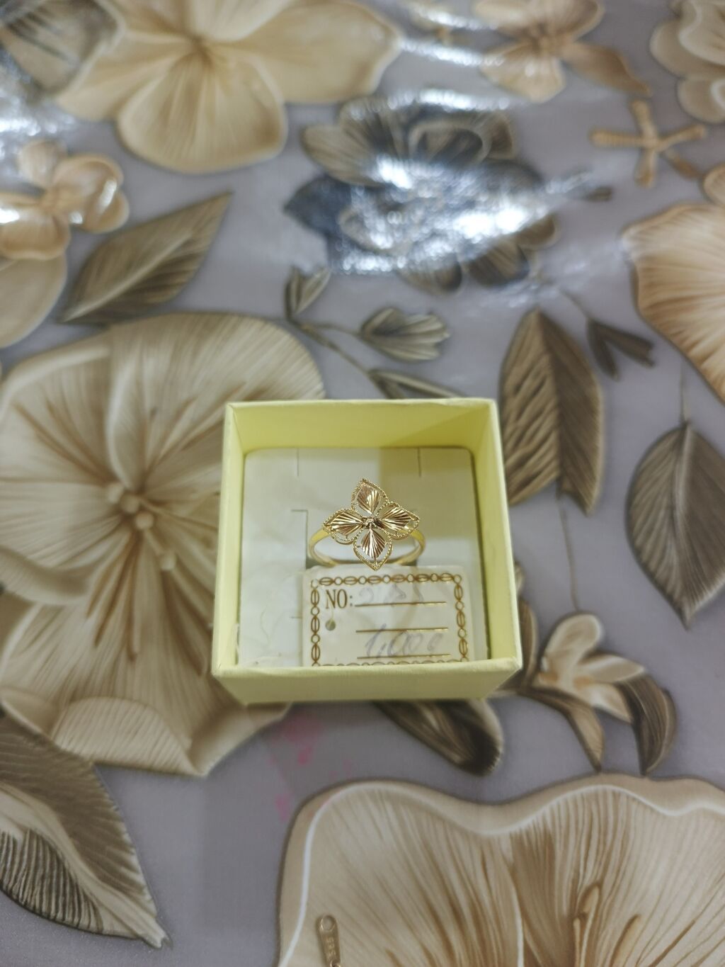 Toy, Üzük, Tiffany, Sarı qızıl, 585 Əyar, Qaşsız — Üzüklər, Xırdalan (5)