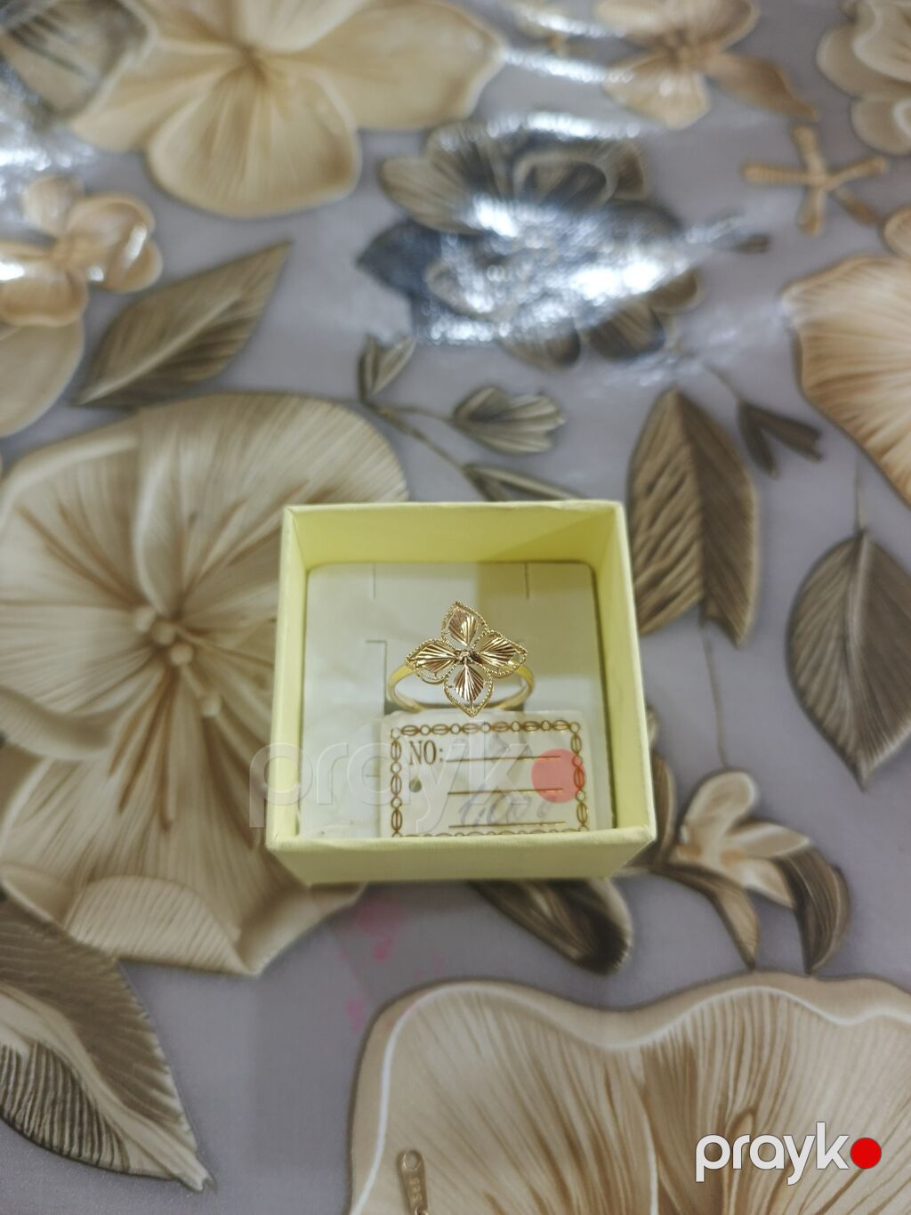 Toy, Üzük, Tiffany, Sarı qızıl, 585 Əyar, Qaşsız — Üzüklər, Xırdalan (5)