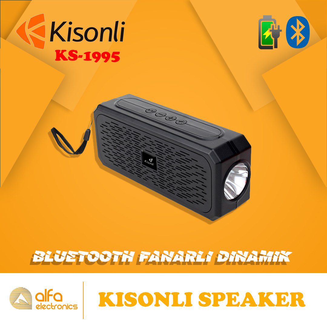 "Kisonli Ks-1995" fənərli radio bluetooth dinamik — Elektronika, Bakı (4)