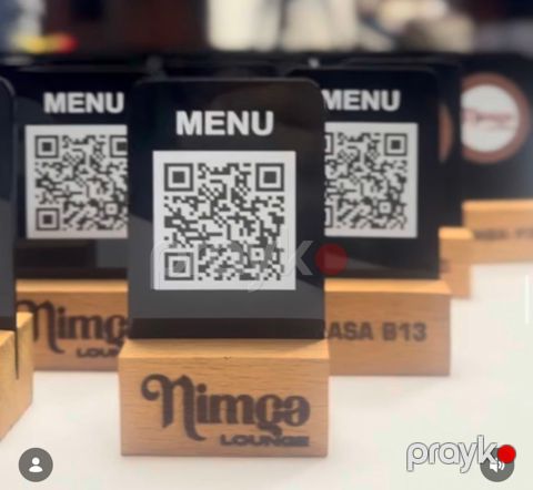 QR Kodlu Menu Stendi — Bakı