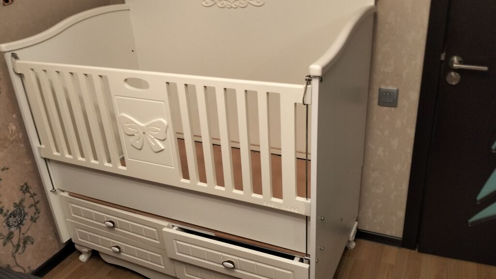 Uşaq beşiyi – “Baby Mood” modeli - Rəng: krem/ivori - Material — Bəşikləri, Bakı (7)