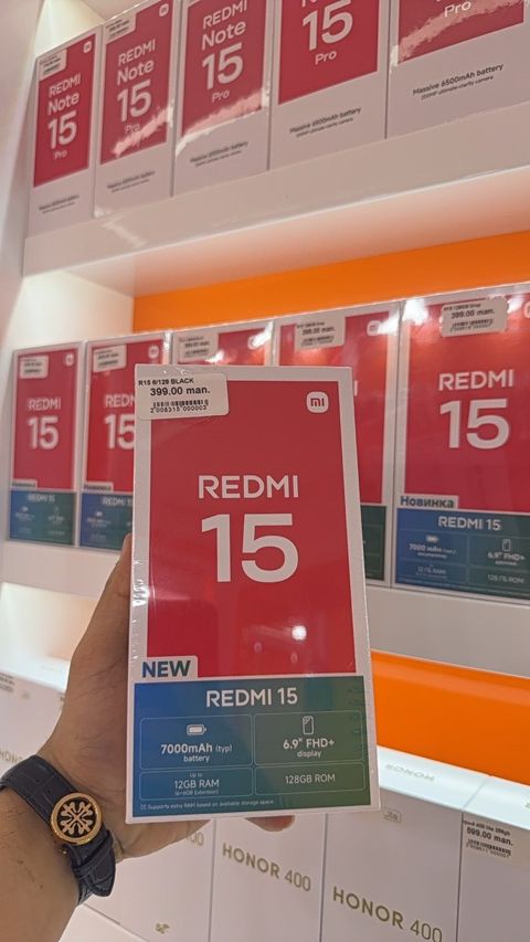 Xiaomi Redmi 15 Midnight Black 128GB/6GB — Bakı