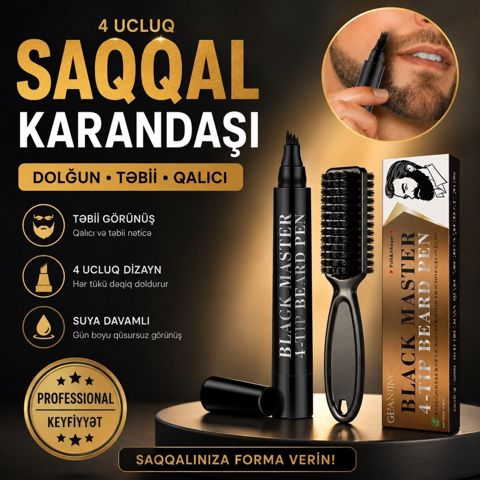4 uclu saqqal karandaşı — Bakı