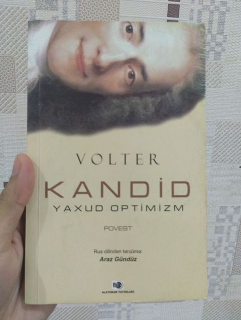 Məhsul: Kitab – “Kandīd, yaxud Optimizm” (povest) Müəllif: Volter — Masazır