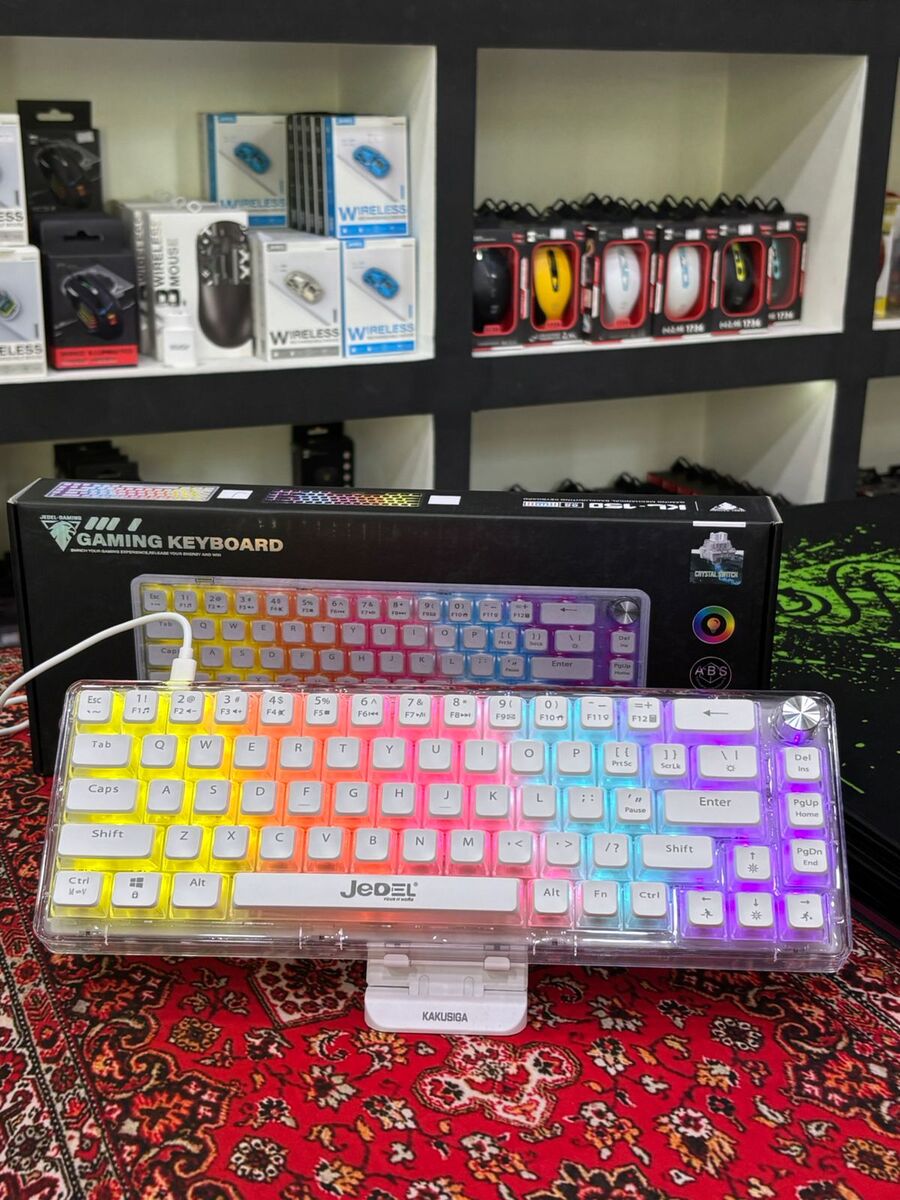 Jedel KL150 Şəffaf Mexaniki klaviatura — Elektronika, Bakı (2)