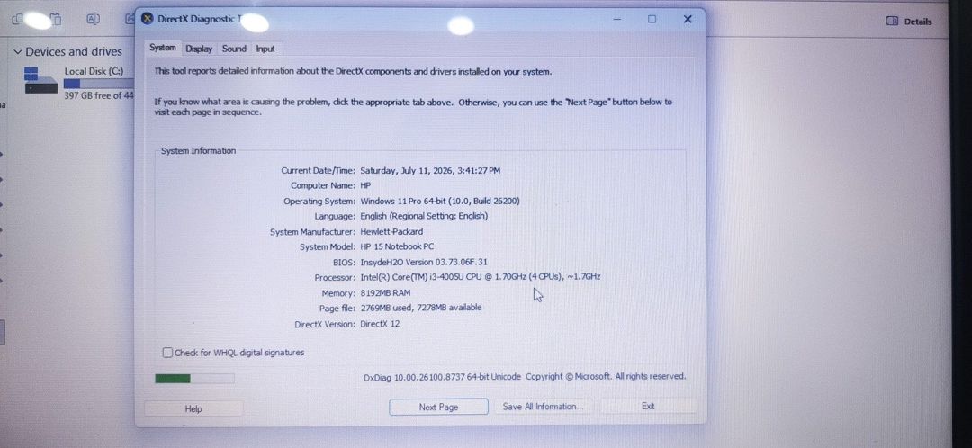 HP 15 noutbuku (512 SSD) — Noutbuklar, Bakı (11)