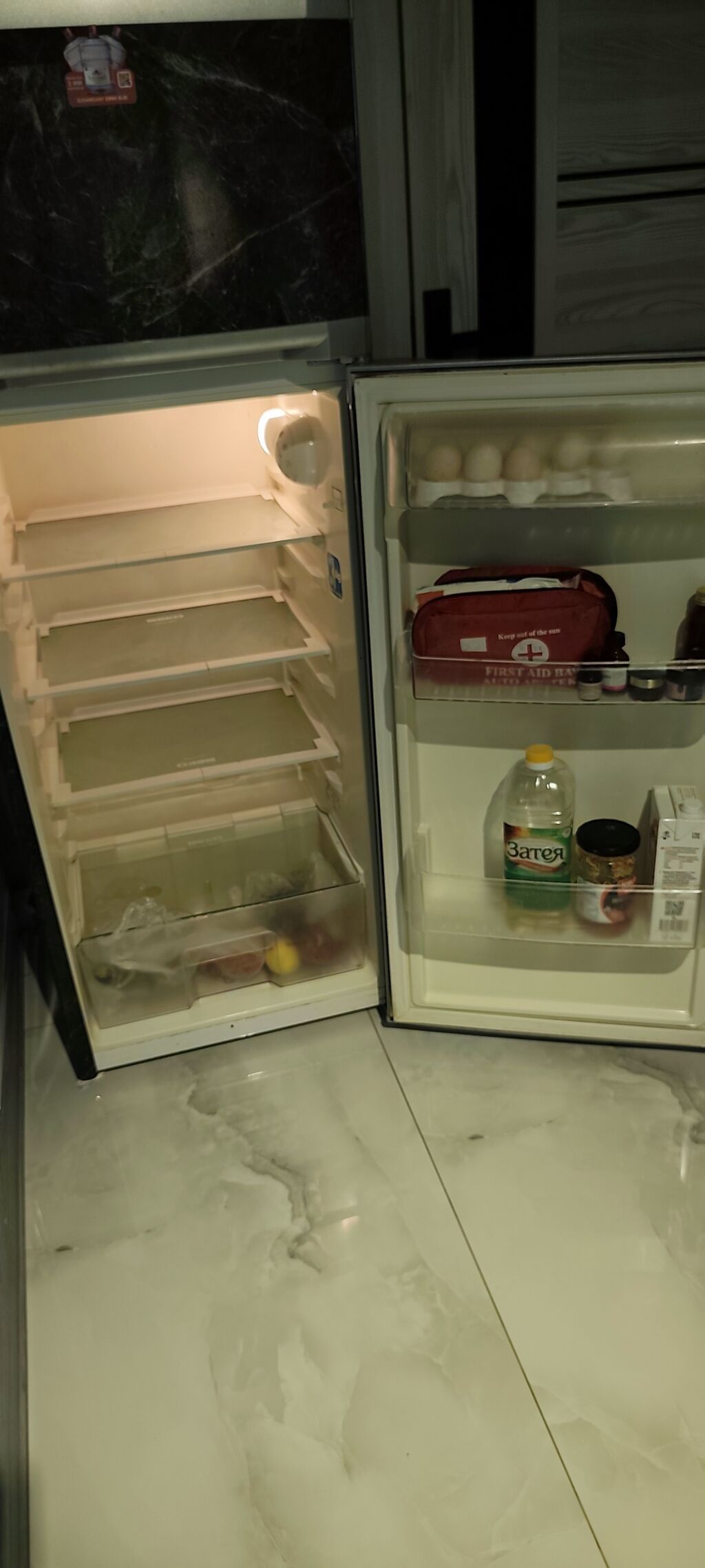 İşlənmiş 2 qapılı Beko Soyuducu Satılır, rəng - Qara — Soyuducular, Masazır (2)