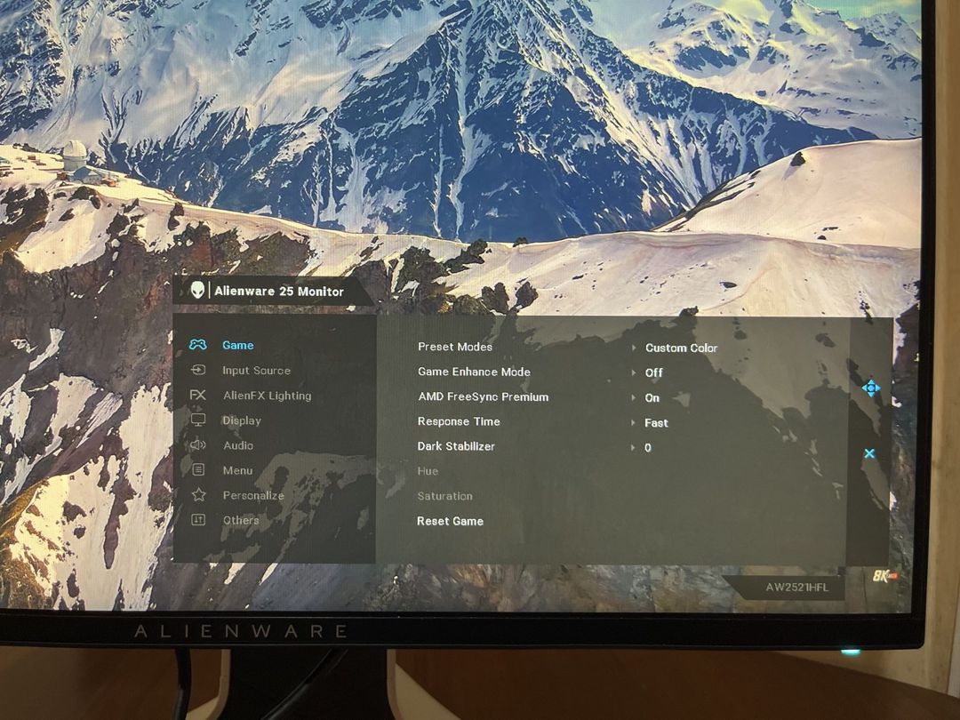 Monitor Alienware AW2521HFL / 240Hz / 1ms / IPS — Elektronika, Bakı (5)