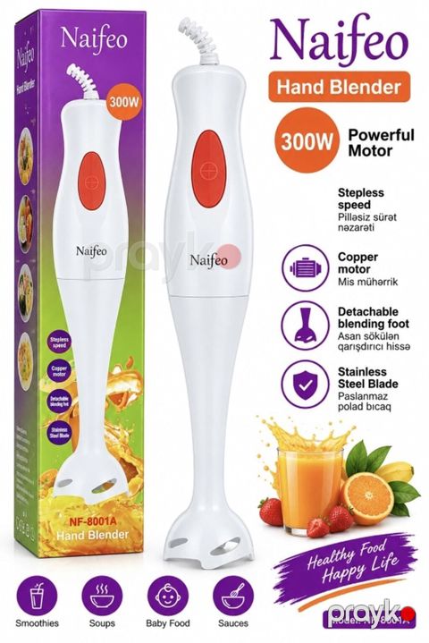 Naifeo NF-8001A əl blenderi - Güc: 300W - Mühərrik: mis sarğılı — Digah