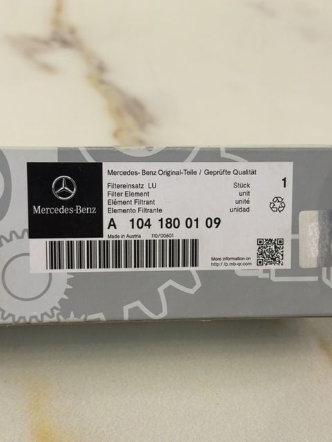 Mercedes-Benz orijinal ehtiyat hissəsi – Filtr Elementi (Filtreinsatz — Bakı