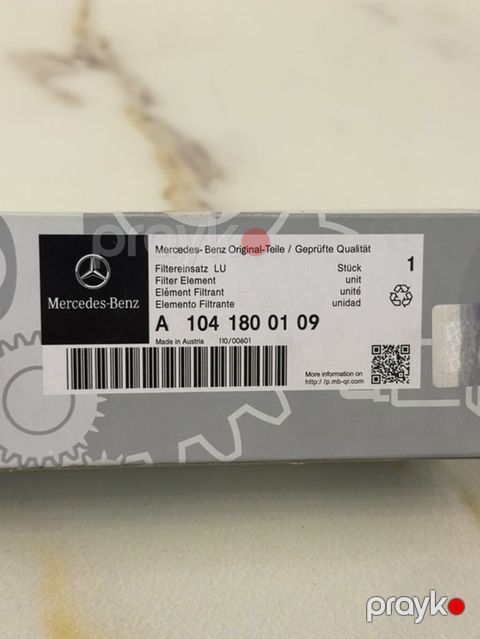 Mercedes-Benz orijinal ehtiyat hissəsi – Filtr Elementi (Filtreinsatz — Bakı