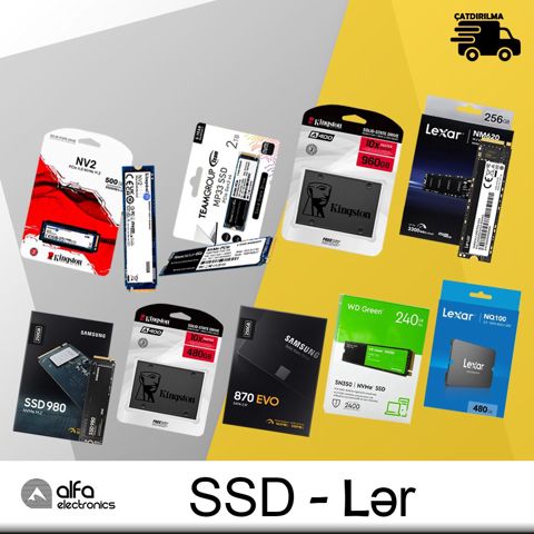 Nvmee və Sata SSD-lər — Bakı