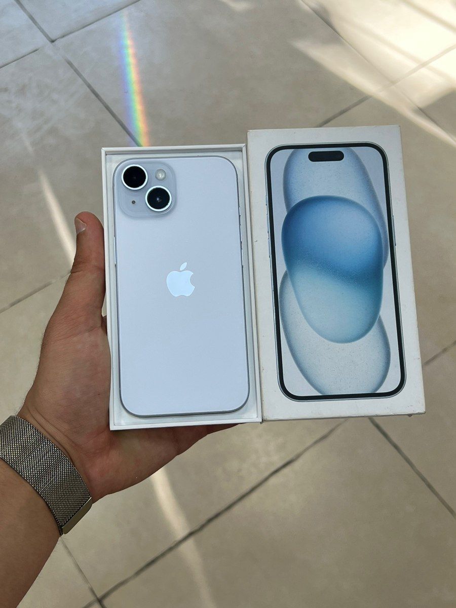 Apple iPhone 15 Blue 128GB/6GB — Smartfonlar, Bakı (2)