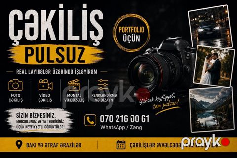 Fotoqraf, video operator, 26 yaş, 3-5 illik təcrübə, Natamam iş günü — Bakı