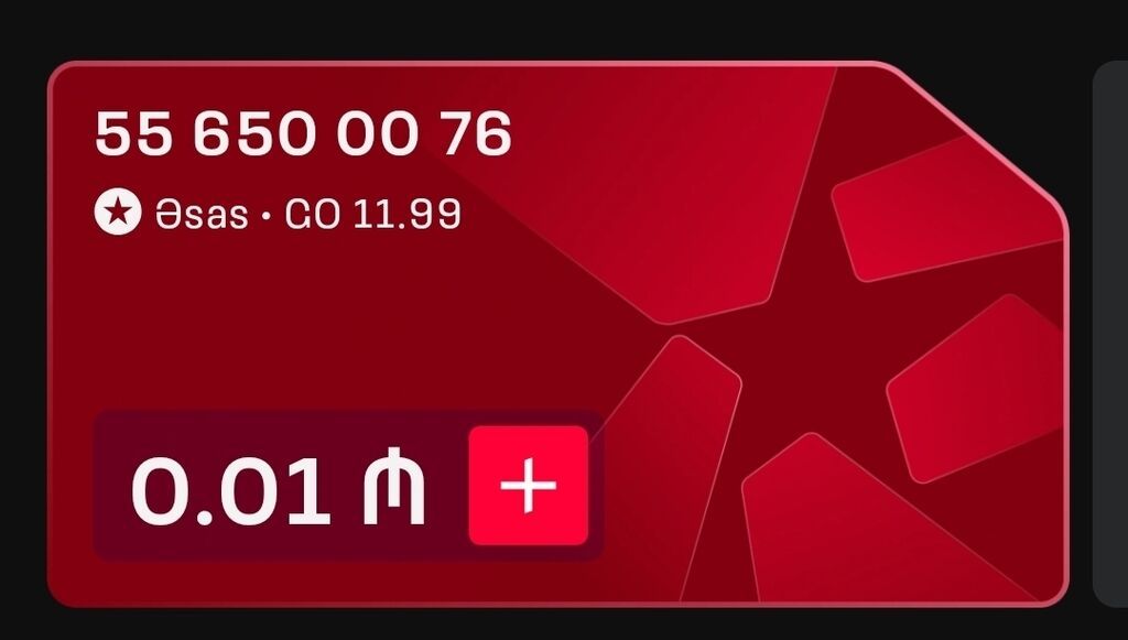 Nömrə: 055 556500076 İşlənmiş — Sim kartlar, Göyçay