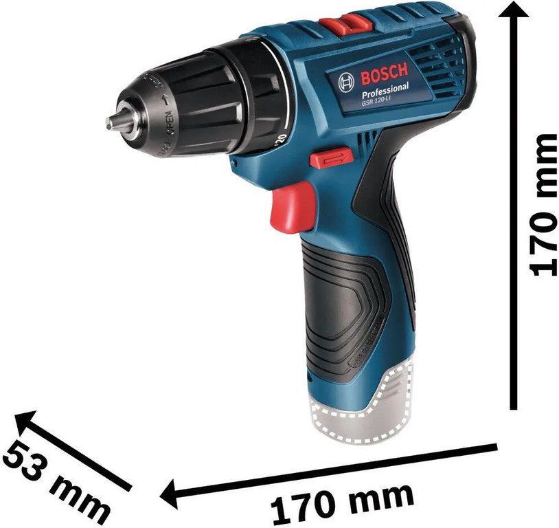 Drel batareyalı "GSR 120-LI+GDR 120-LI in Case Bosch 06019G8023" — Təmir və inşaat, Bakı (2)