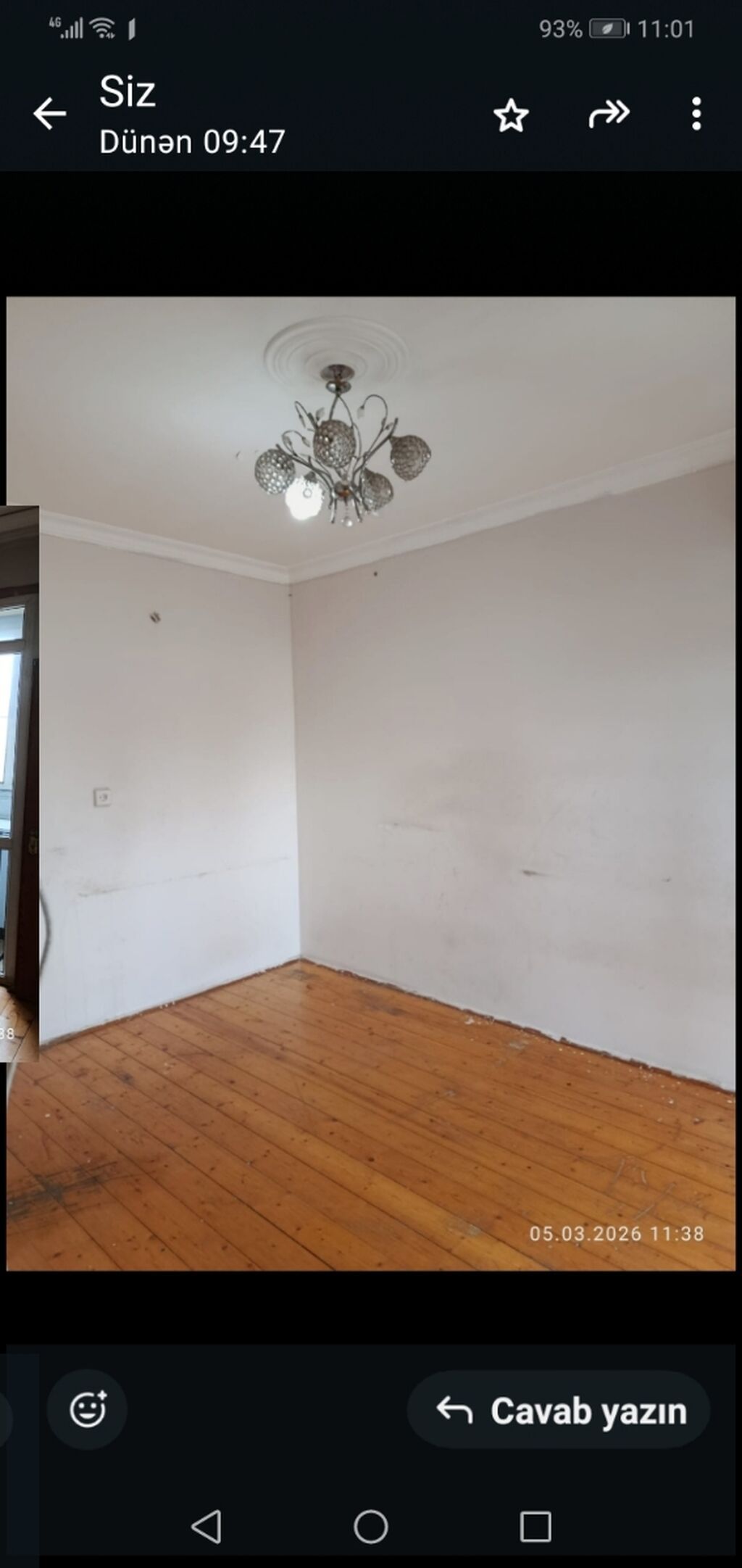 2otaqlı mənzil – 3 otağına birləşik mətbəxli - Plan: Zalda fransız — Mənzil, Bakı (10)