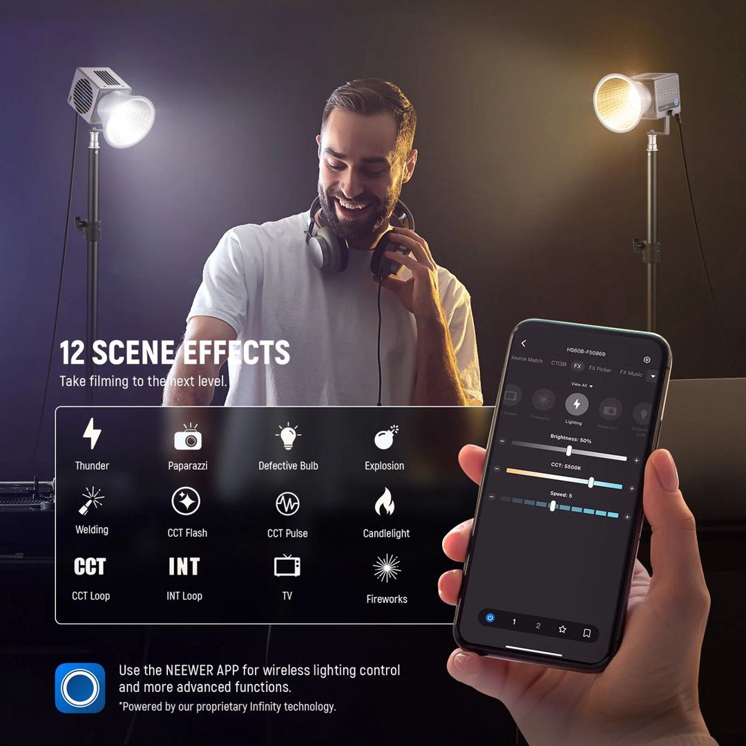 Neewer HS60B kompakt və professional video işıqlandırma — Foto və video texnikası, Bakı (5)