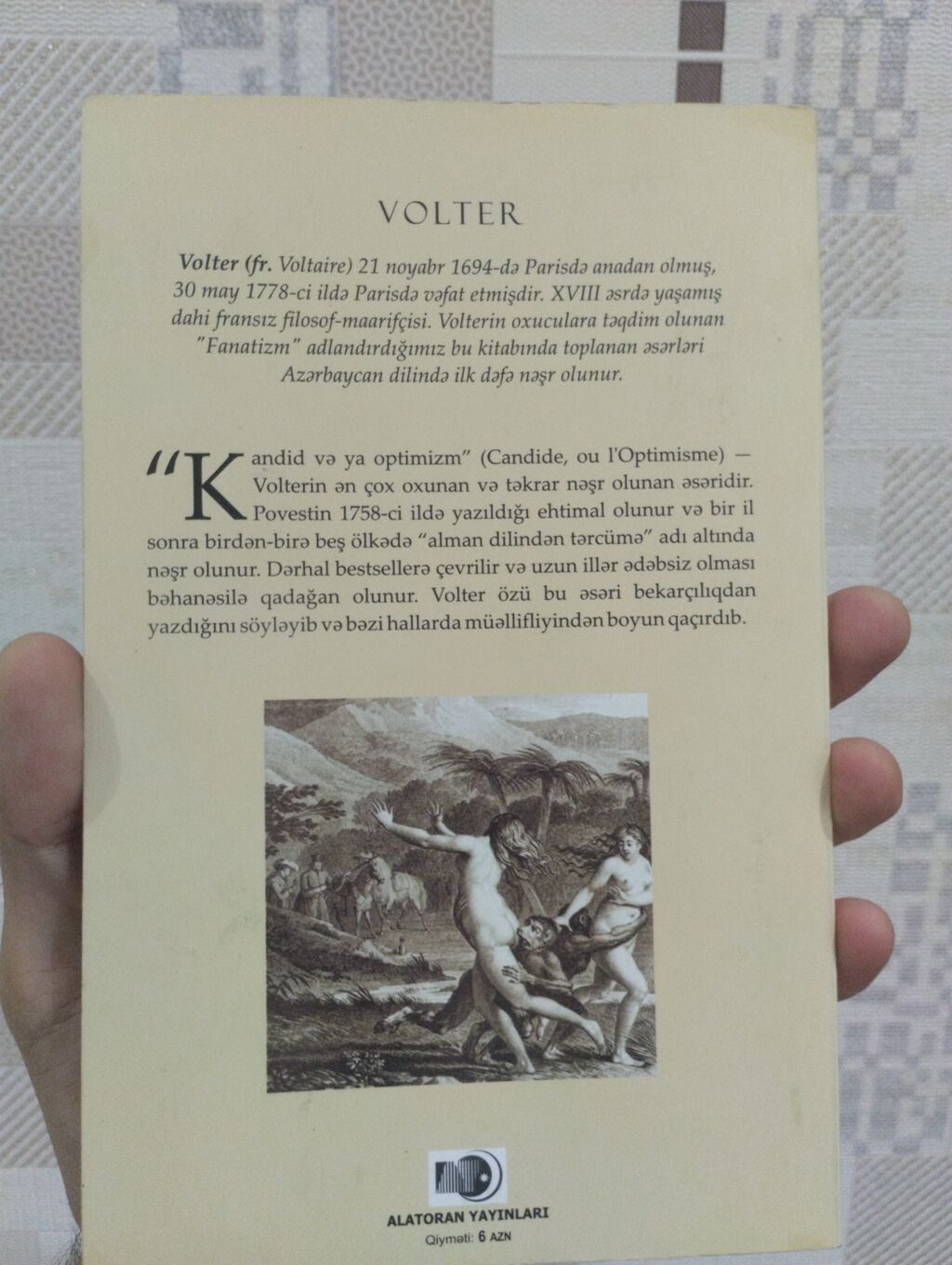 Məhsul: Kitab – “Kandīd, yaxud Optimizm” (povest) Müəllif: Volter — Kitablar, Masazır (2)