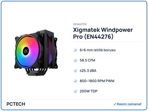 Xigmatek Windpower Pro (EN44276) — Bakı