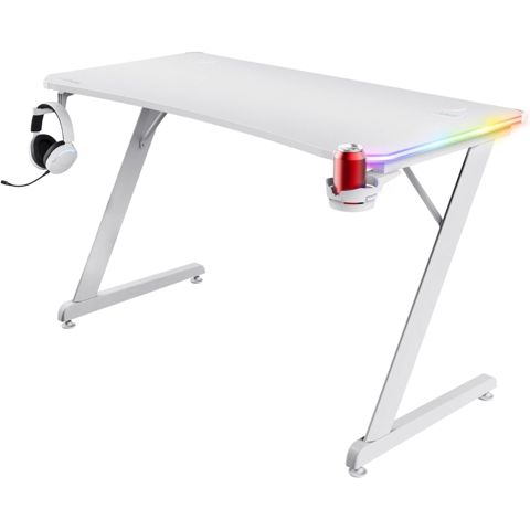 Oyun masası trust gxt 709 w lumınus rgb desk whıte (25328) — Bakı