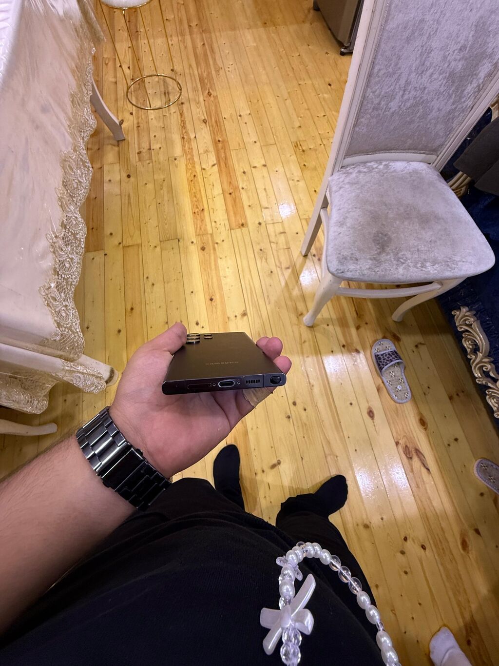 Samsung Galaxy S22 Ultra, rəng - Qara, Simsiz şarj — Samsung, Bakı (2)