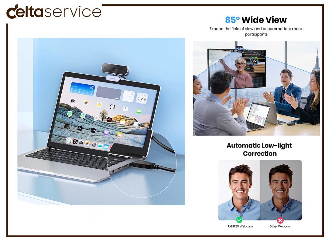 UGreen CM678 USB HD 1080P Webcam 15728 — Periferik cihazlar, Bakı (2)