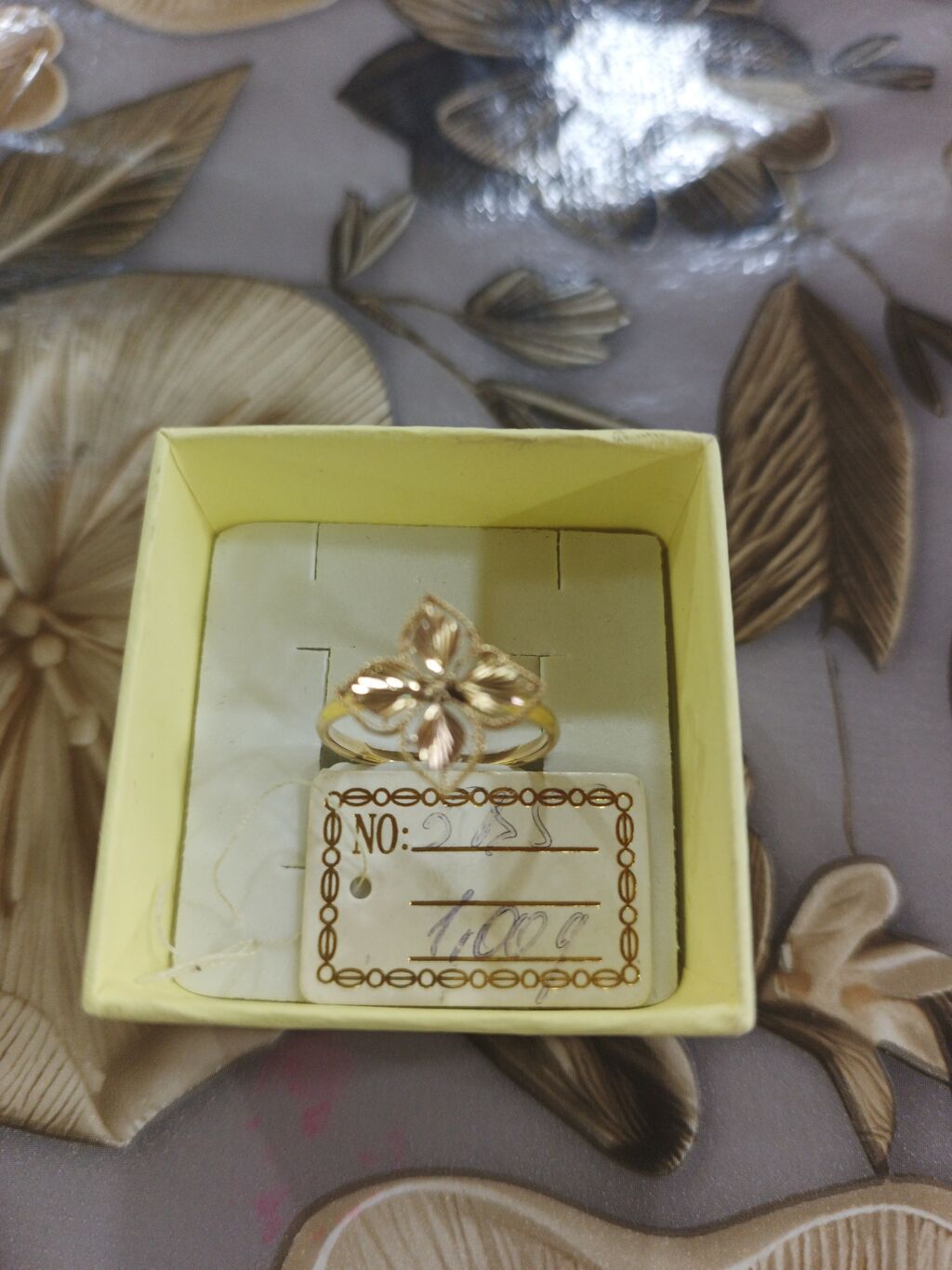 Toy, Üzük, Tiffany, Sarı qızıl, 585 Əyar, Qaşsız — Üzüklər, Xırdalan (4)