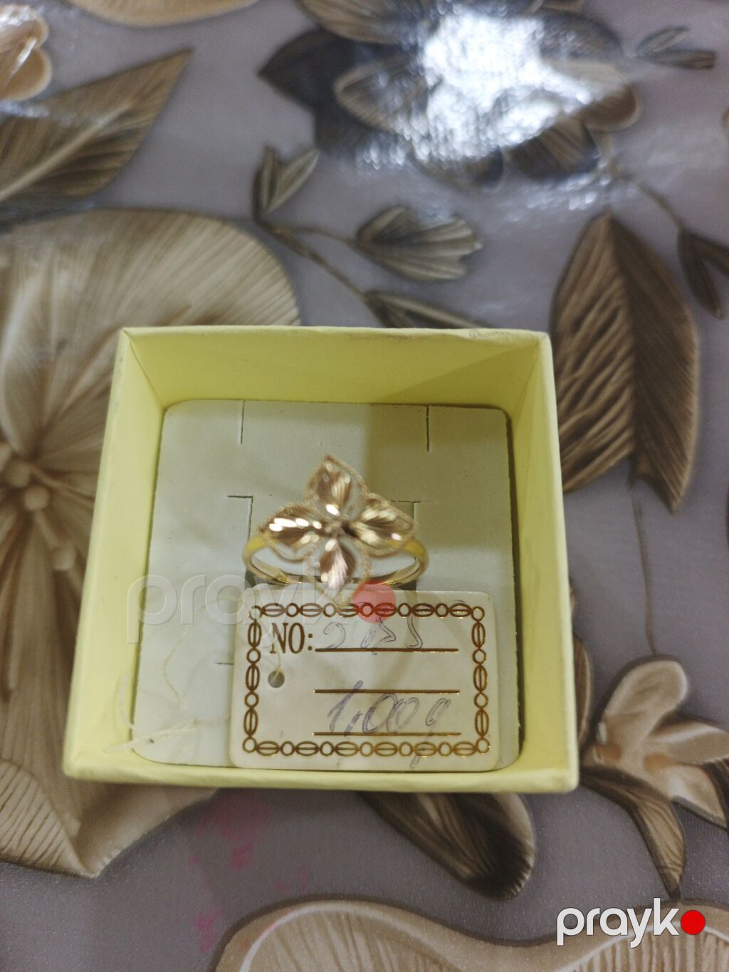 Toy, Üzük, Tiffany, Sarı qızıl, 585 Əyar, Qaşsız — Üzüklər, Xırdalan (4)