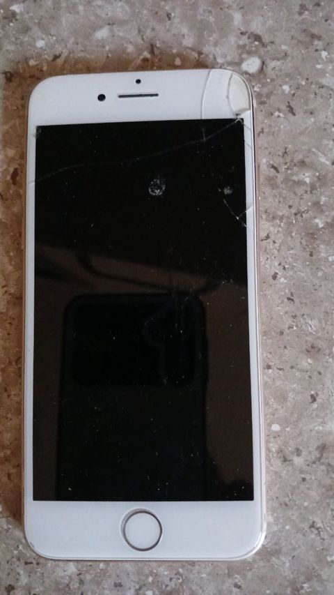 IPhone 8, 256 GB, Ağ, Qırıq — Qusar