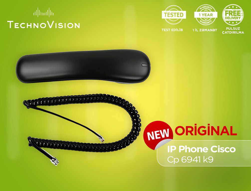 IP Phone Cisco CP 6941 K9 — Şəbəkə və server avadanlığı, Bakı (3)