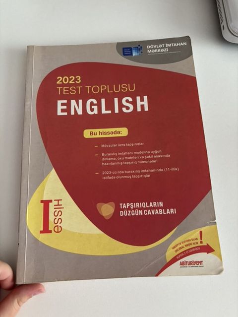 İngilis dili Testlər 11-ci sinif, DİM, 1-ci hissə, 2023 il — Masazır