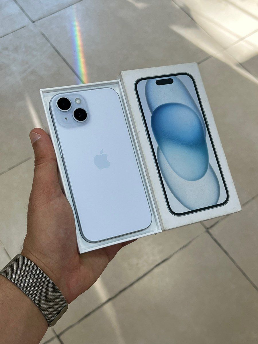 Apple iPhone 15 Blue 128GB/6GB — Smartfonlar, Bakı (3)