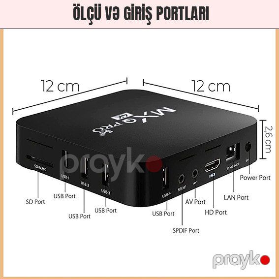 TV Box Smart Android MXQ Pro 4K — TV və Video, Bakı (2)